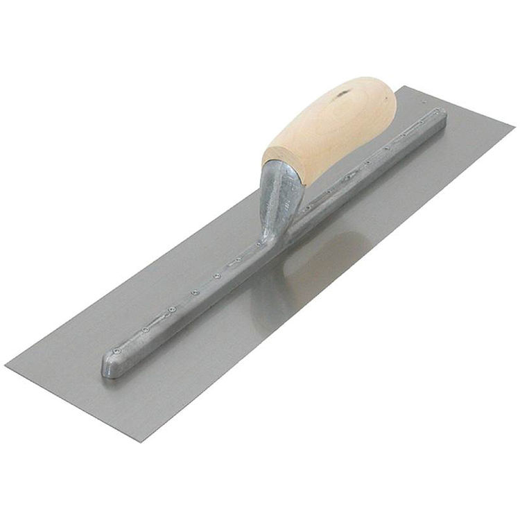Marshalltown FT363 QLT Concrete Finishing Trowels, Wood Handle, 14 x 4"