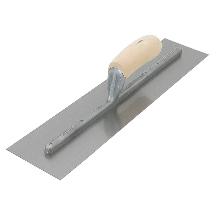 Marshalltown FT364 QLT Concrete Finishing Trowels, Wood Handle, 15 x 4"