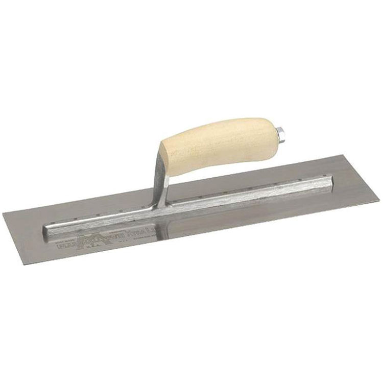 Marshalltown MXS62 Concrete Finishing Trowels, Hardwood Handle, 12 x 4" Blade