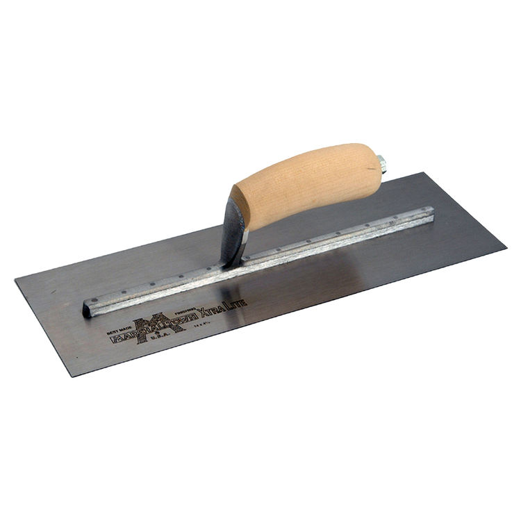 Marshalltown MXS64 Concrete Finishing Trowels, Hardwood Handle, 14 x 4" Blade