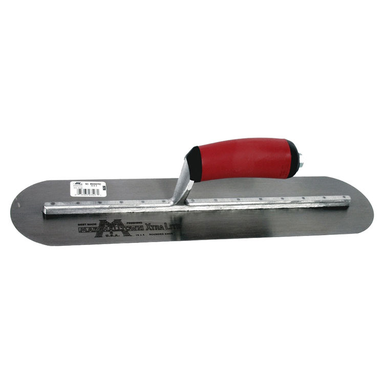 Marshalltown MXS81FRD Concrete Finishing Trowels, Fully Rounded, 18 x 4" Blade