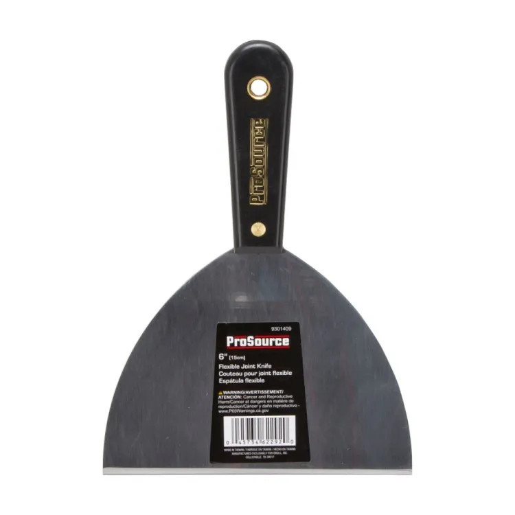 ProSource Joint Knife, 4-3/8" (W) x 6" (L), High Carbon Steel, Full-Tang Blade, Comfort-Grip Handle - 01100-3L
