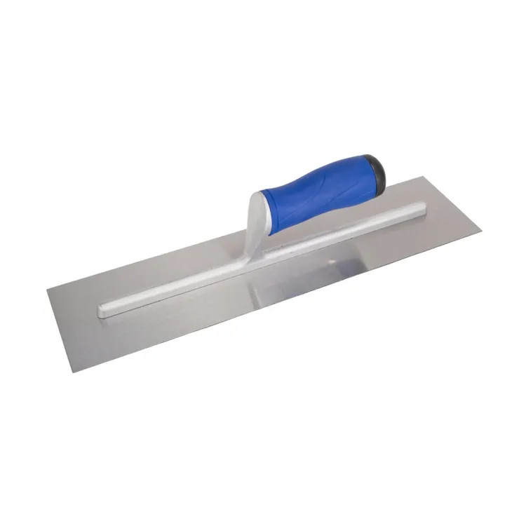 Vulcan 16" x 4''  Right Angle End Cement Trowel with Plastic Handle - 36206 