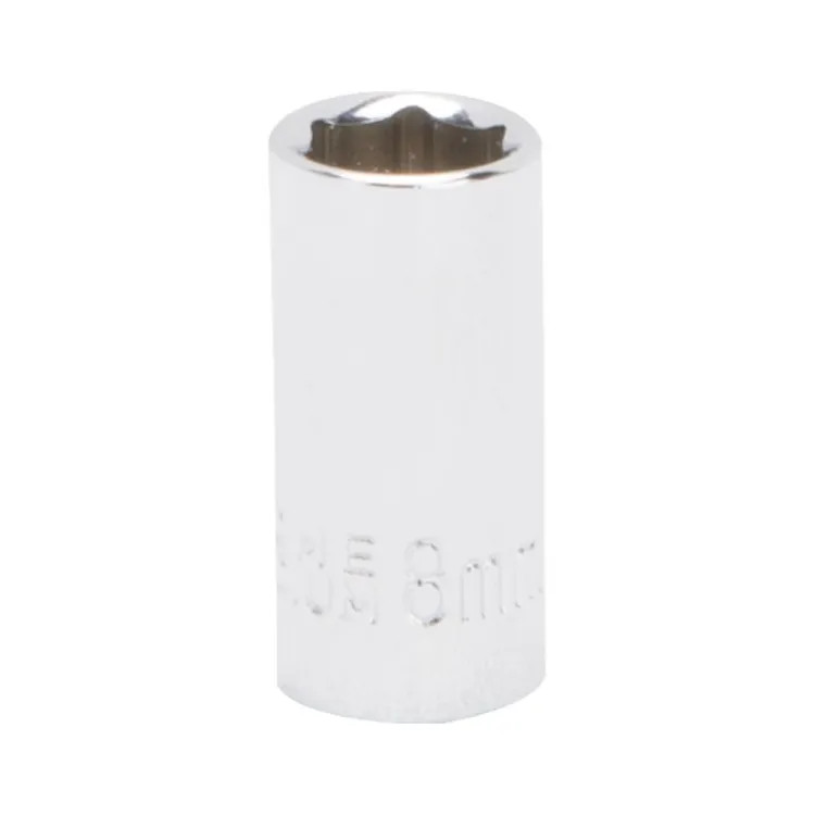 Vulcan 8mm 6-Point Socket with 1/4" Drive Size, Chrome Vanadium Steel - MT6489801 
