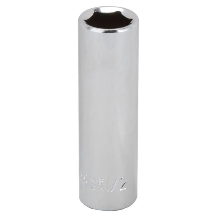 Vulcan 1/2" 6-Point Socket with 3/8" Drive Size, Chrome Vanadium Steel - MT6495634 