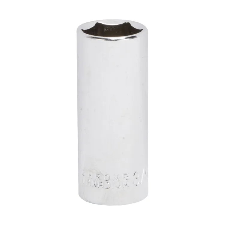 Vulcan 3/4" 6-Point Deep Socket with 3/8" Drive Size, Chrome Vanadium Steel - MT6496053