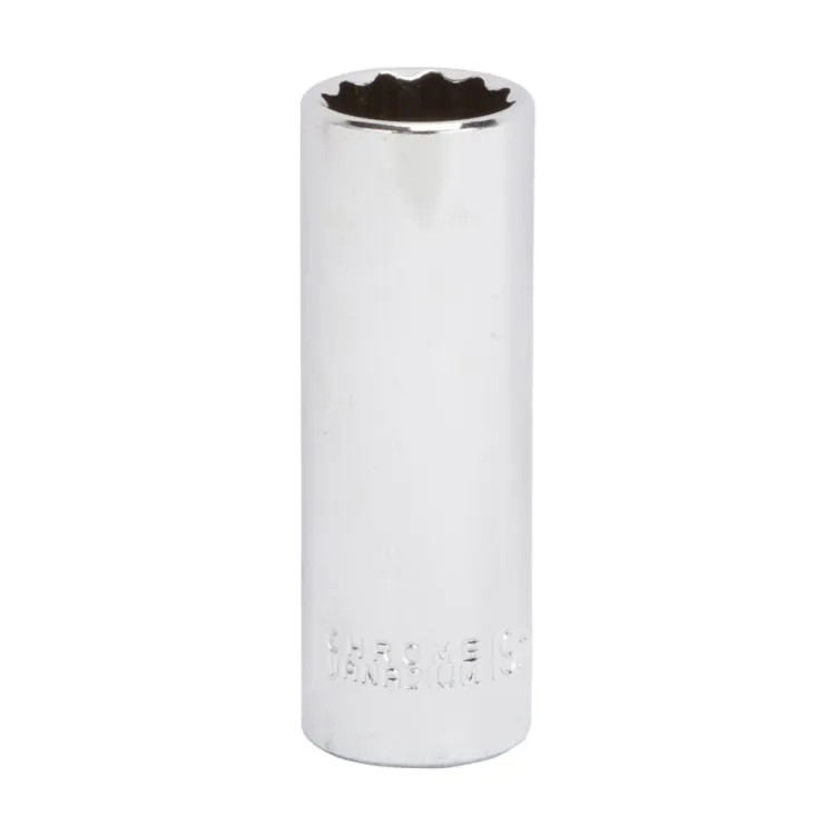 Vulcan 19mm 12-Point Socket with 1/2" Drive Size, Chrome Vanadium Steel - MT6528980 