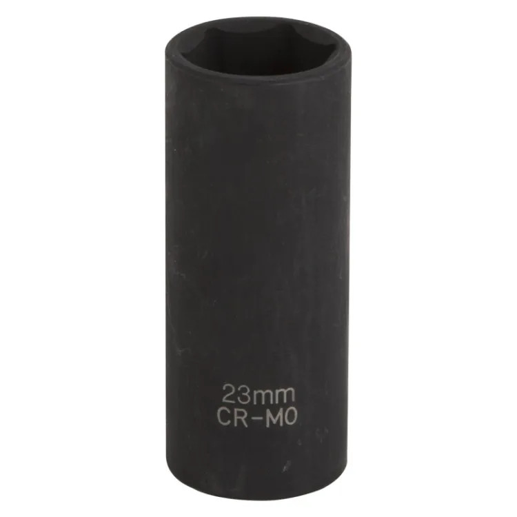 Vulcan 23mm 6-Point Deep Impact Socket with 1/2" Drive Size, Chrome Molybdenum Steel - MT6580221