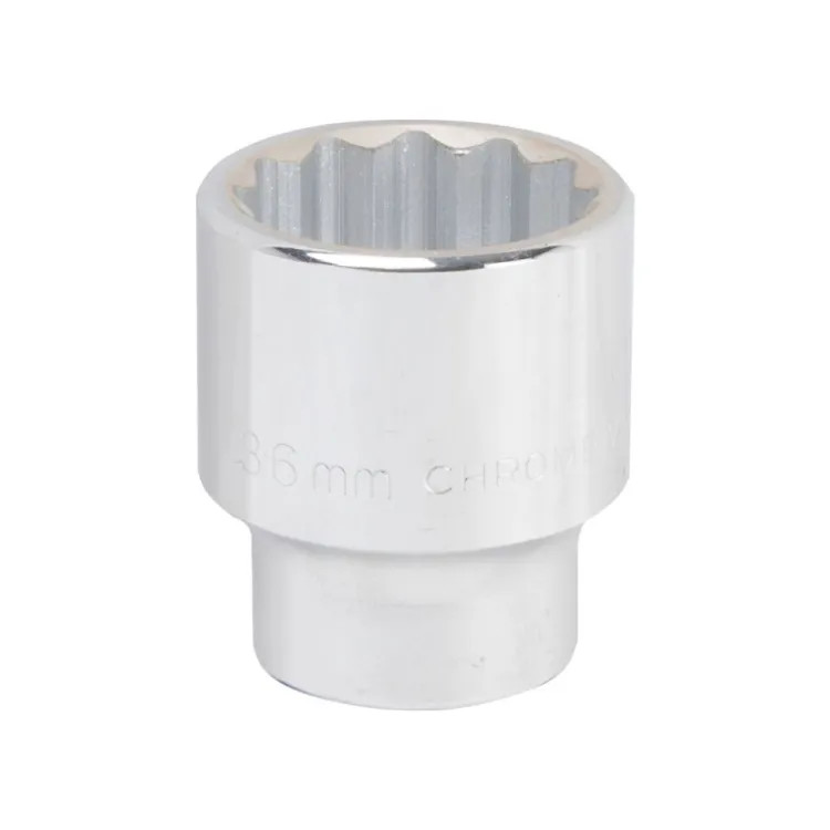 Vulcan 36mm 12-Point Standard Drive Socket with 3/4" Drive Size, Chrome Vanadium Steel - MT-SM6036