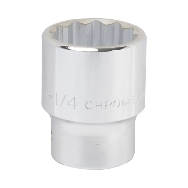 Vulcan 1-1/4" 12-Point Standard Socket with 3/4" Drive Size, Chrome Vanadium Steel - MT-SS6040