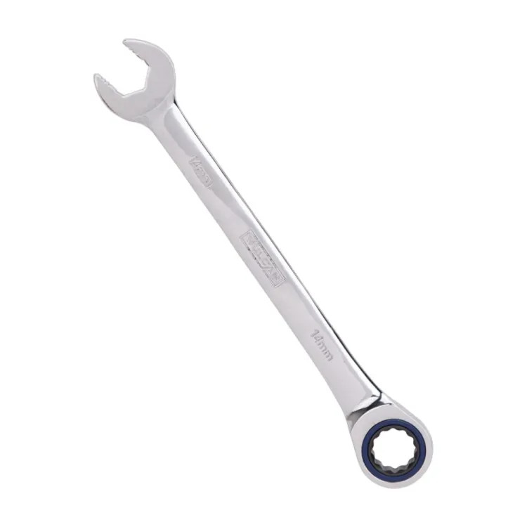 Vulcan 14mm Combination Ratchet Wrench, Metric, Chrome Vanadium Steel - PG14MM