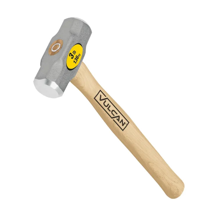 Vulcan Engineer Hammer with 3 lb Forged Milled Steel Head and 16" Hickory Handle - 34510