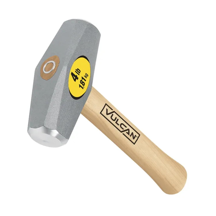 Vulcan Drilling Hammer with 4 lb Forged Milled Steel Head and 10" Hickory Handle - 34522