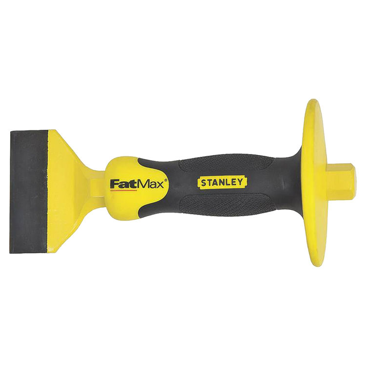 FatMax 16-327 Handguarded Brick Set Chisel, 3" Tip, 8-1/2" Overall Length, Chrome Vanadium Steel