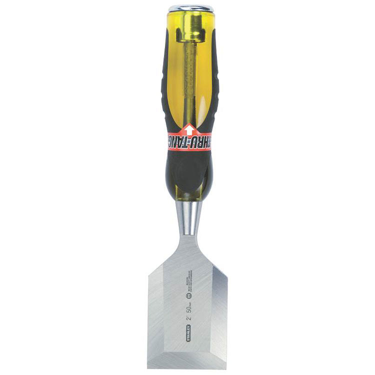 FatMax Thru-Tang 16-981 Short Blade Wood Chisel With Large Steel Striking Cap, 2" Tip, 9" Overall Length
