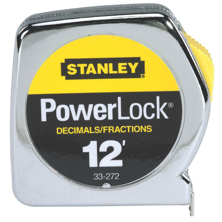 Powerlock 33-272 Measuring Tape, 12ft x 1/2", Steel