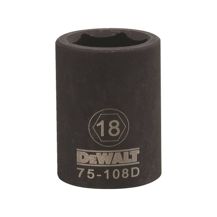 Stanley DWMT75108OSP Socket Impact 1/2Dr 6Pt 18 mm