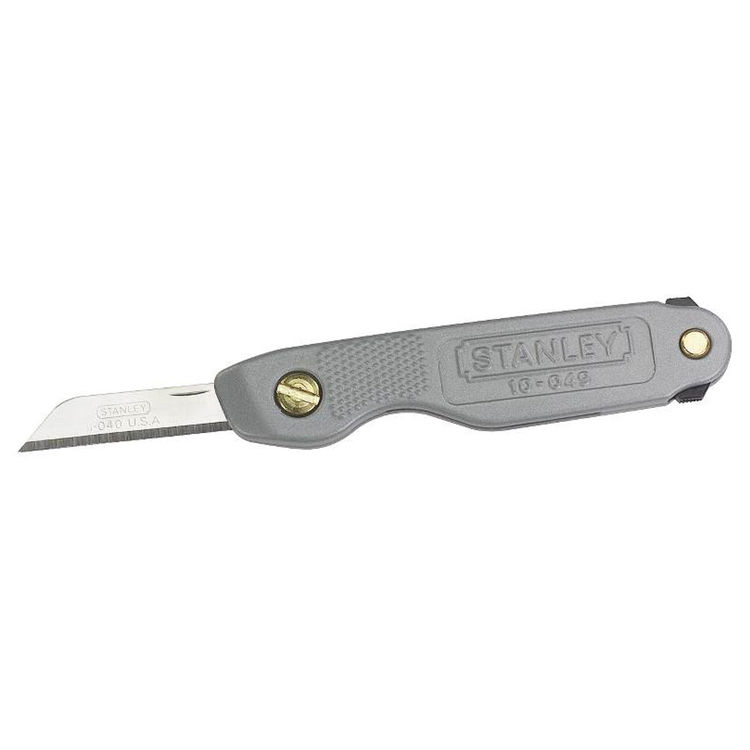 Stanley 10-049 Folding Pocket Knife, Gray, Stainless Steel