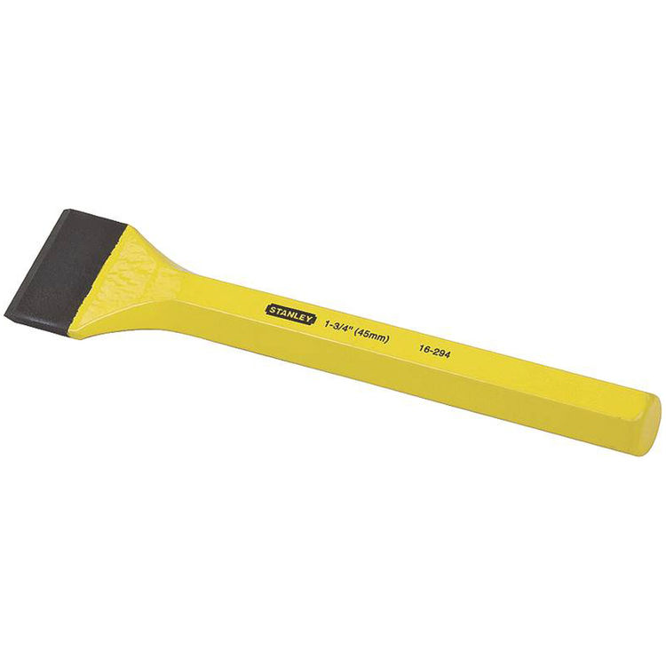 Stanley 16-294 Masons Chisel, 1-3/4" Tip, 8-1/2" Overall Length, Chrome Vanadium Steel