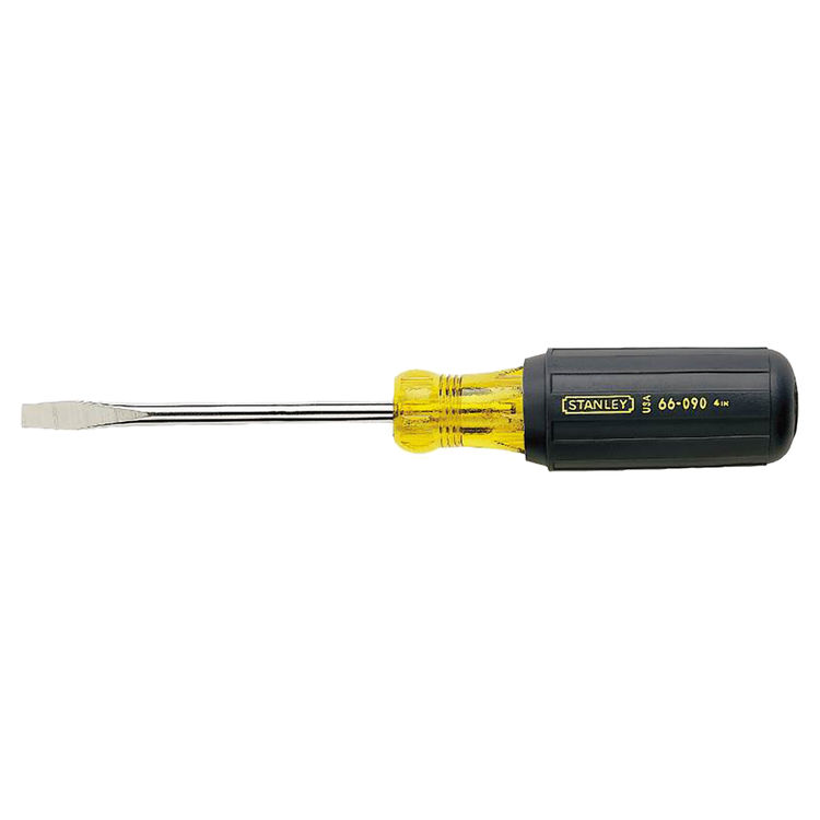 Stanley 66-090 Standard ScreWoodriver, 1/4", Slotted, 8-1/4" Overall Length