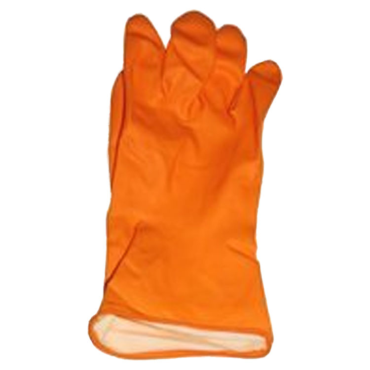 Trimaco 01703 Medium Weight Refinishing Protective Gloves, X-Large, Latex, Orange, Flock Lining