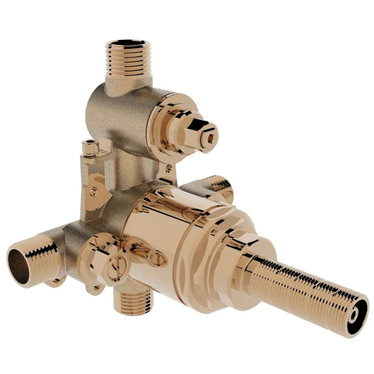 Ultra Faucets UFP-PBV2 Pressure Balance Tub/Shower Rough-In Valve w/ Integrated Diverter, Stops, 1/2" CC/IPS