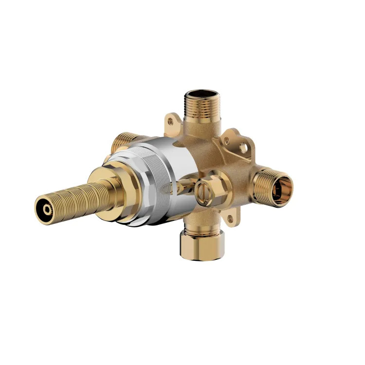 Ultra Faucets UFP-PBV7 Pressure Balance Tub/Shower Rough-In Valve w/ Stops, 1/2" CC/IPS