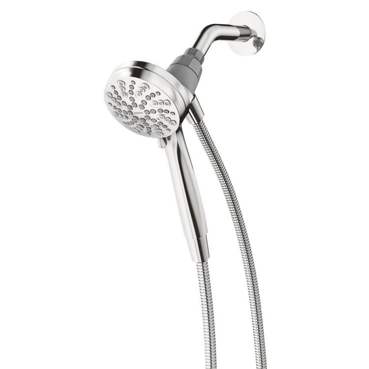 Moen Engage 6-Spray Function Hand Shower with Magnetix Docking and Hose, 1.75 GPM, WaterSense Certified, 3-1/2in Diameter Spray Head, Chrome - 26100EP