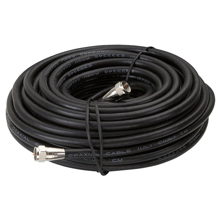 AmerTac Zenith VG105006B RG6 Coaxial Cable, 50 ft, PVC