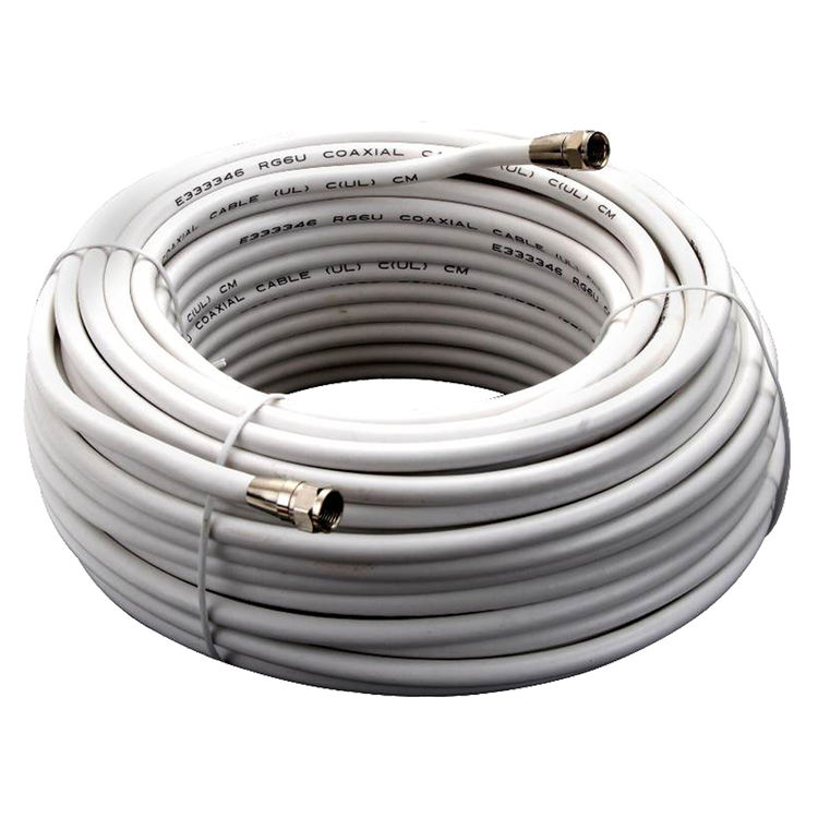 AmerTac Zenith VG110006W RG6 Coaxial Cable, 100 ft, PVC