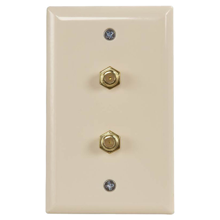 Zenith VW1001WJ2A Dual Type F Wall Jack