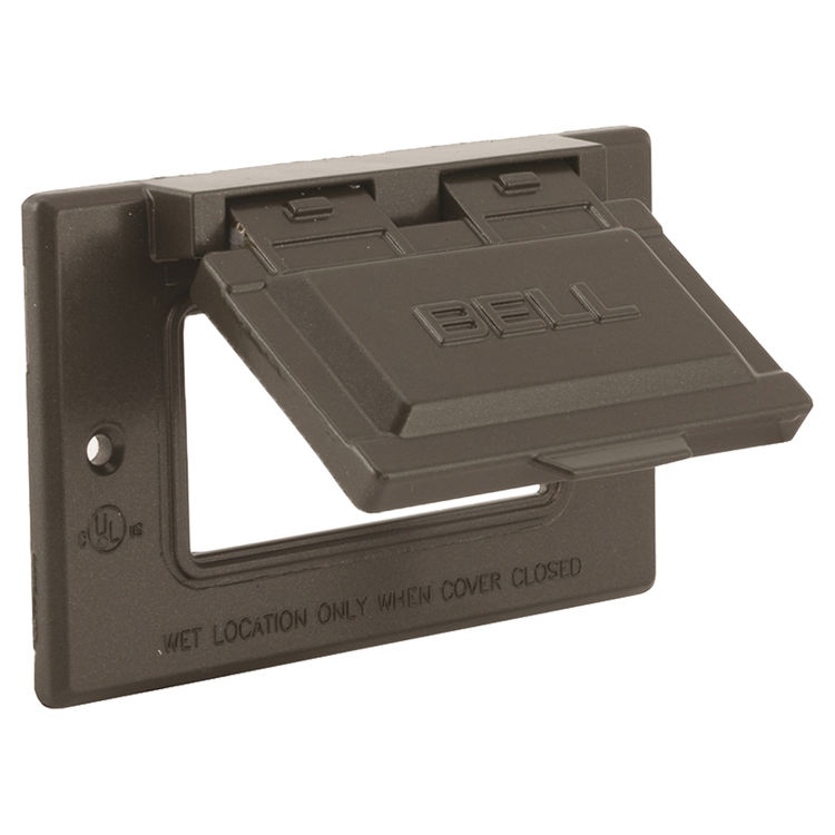 Bell 5101-7 Bronze Single-Gang Weatherproof Flip Cover