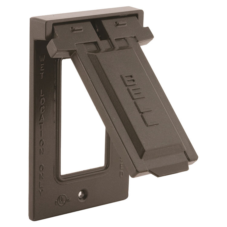 Bell 5103-2 Bronze Single-Gang Weatherproof Flip Cover