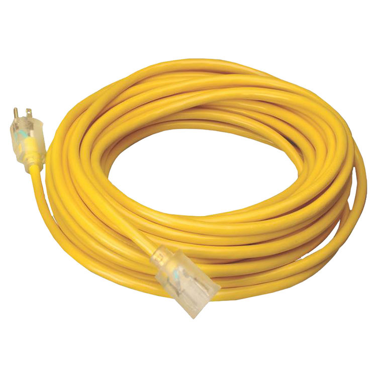 Signal Spot-Gro SJTW-A Single Outlet Extension Cord With Indicator Light, 3 12 AWG, 25 ft L, 15 A, 125 VAC