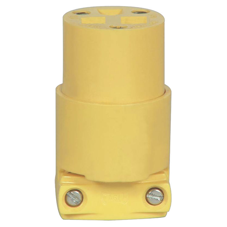 Cooper 4227 Straight Electrical Connector, 250 V, 15 A, NEMA 6-15R, 3 Wire