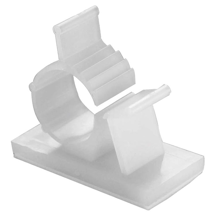Kwik Klips GKK-1550 Cable Holder Clip, 1/2 in, Plastic/Nylon 6/6, Natural