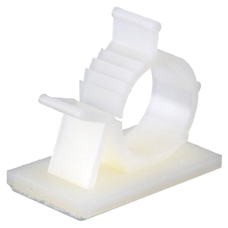 Kwik Klips GKK-1575 Adjustable Ratcheting Cable Holder, 3/4 in, Plastic/Nylon 6/6, Natural