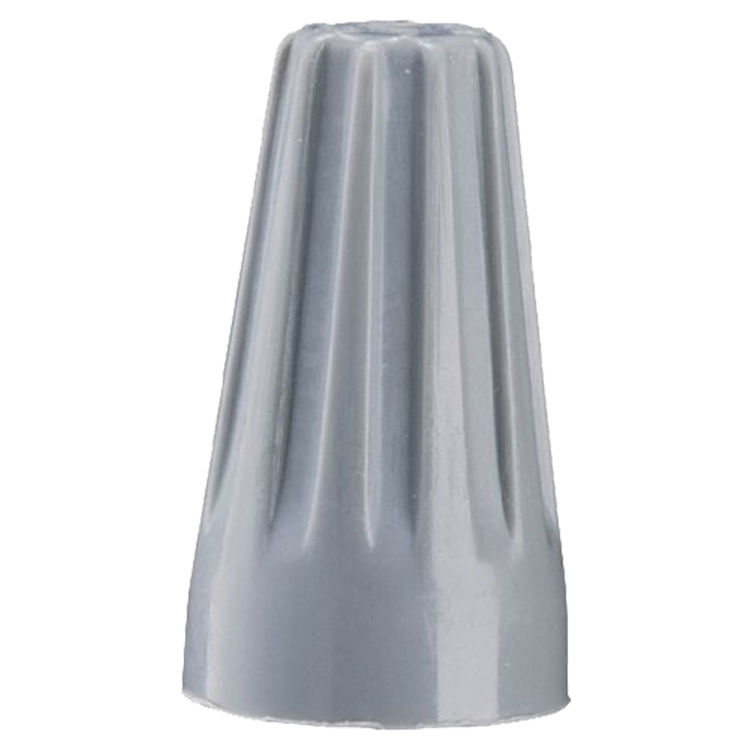 WireGard 10-001 Twist-On Wire Connector, 22 - 16 AWG, 300 V, Thermoplastic, Gray