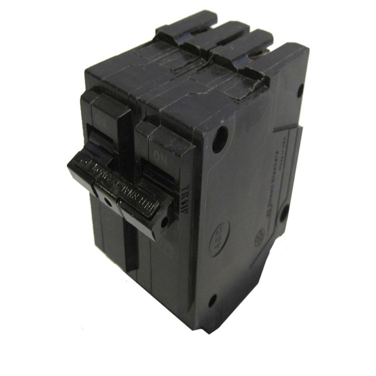 GE THQL2120 Type THQL Q-Line Standard Circuit Breaker, 120/240 VAC, 20 A, 2 P, 10 kA