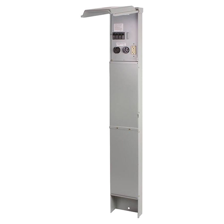 power pedestal burial rv 100A
