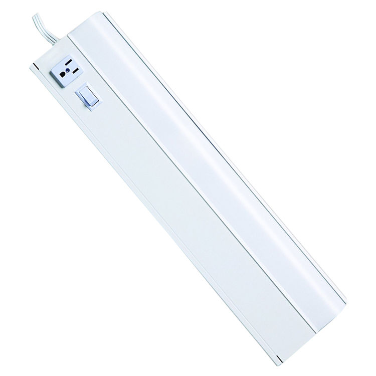 Good Earth G9318P-T8-WH-I Corded Fluorescent Undercabinet Light, 15 W, 120 V