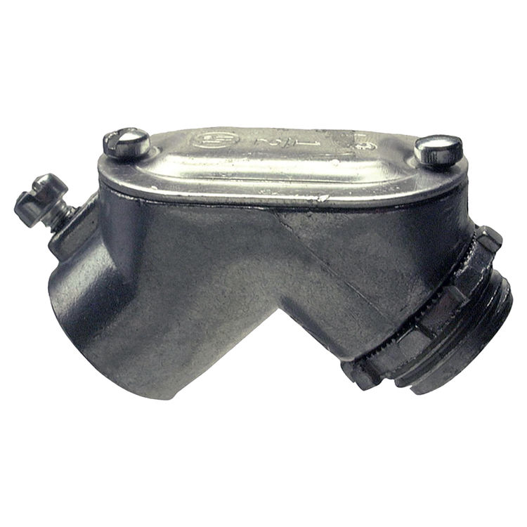 Halex 14307 Pull Conduit Elbow, 90 deg, 3/4 in EMT, Die Cast Zinc