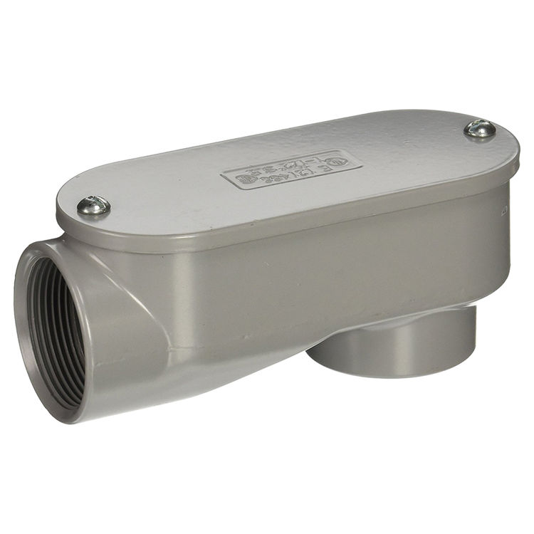 Halex 59515 Service Entrance Elbow, 90 deg, 1-1/2 in Rigid, Aluminum