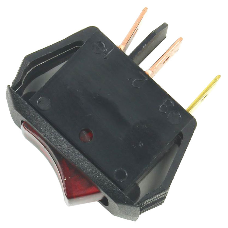 Jandorf 61032 Illuminated Single Circuit Rocker Switch, 125 V, 10 A, 1 P