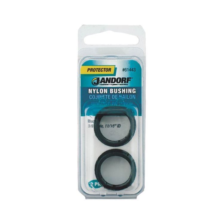 Jandorf 61443 Insulated Conduit Bushing, 7/8 X 11/16 in, Nylon