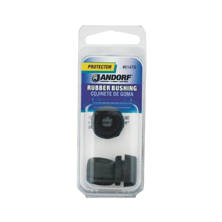 Jandorf 61479 Insulated Conduit Bushing, 3/8 in ID X 3/4 in OD, Rubber