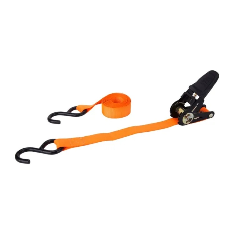ProSource 10' x 1" Tie-Down with S-Hook End Fitting, 400 lb Capacity, Polyester Webbing - FH64052