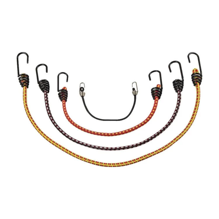 ProSource 6-Pack Assorted Bungee Cords with High Tension Steel Hooks, Polypropylene - FH64078