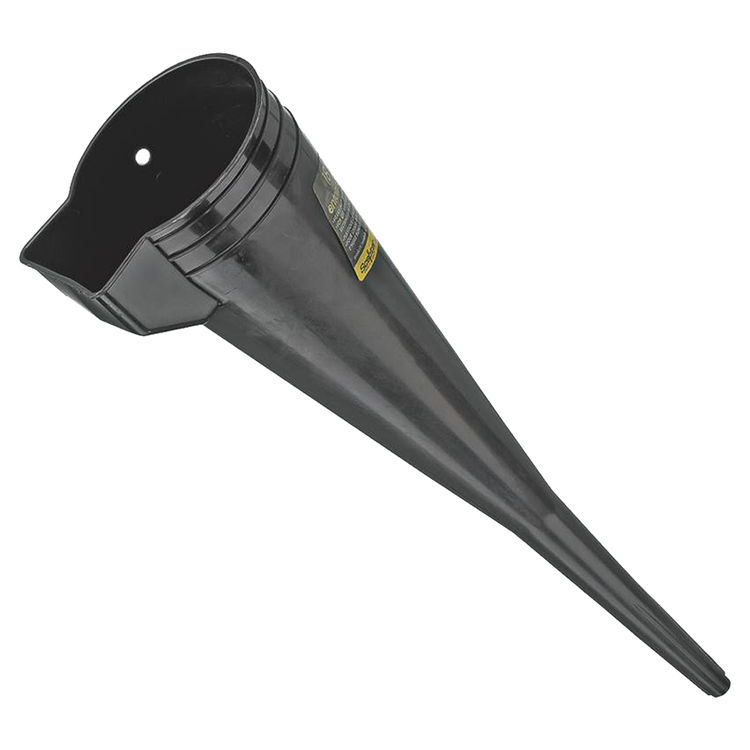 Scepter Rigid Funnel, 18" Height, High-Density Polyethylene, Black - 3595 