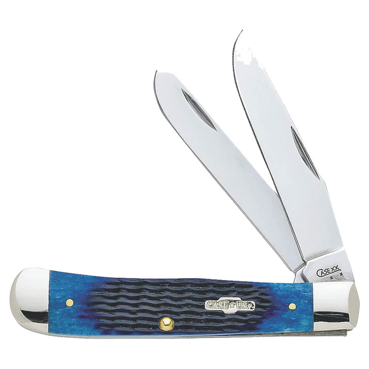 Case 2800 Medium Stockman Folding Pocket Knife 4-1/8 in Closed L, Blue, 6254 Stainless Steel